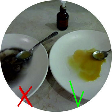 Проверка меда йодом фото до и после